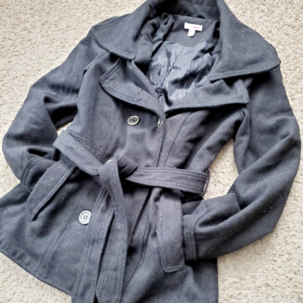 Black pea coat